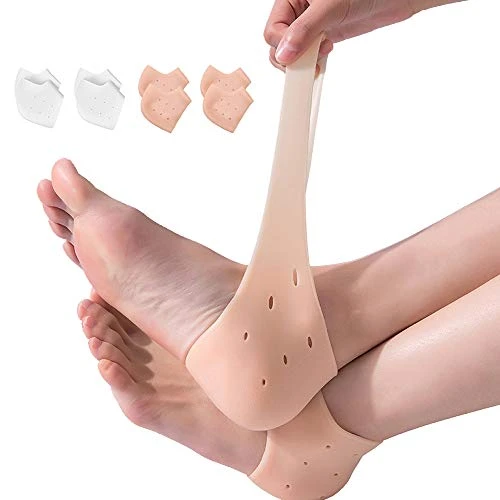 Silicone Gel Heel Pad Socks for Pain Relief