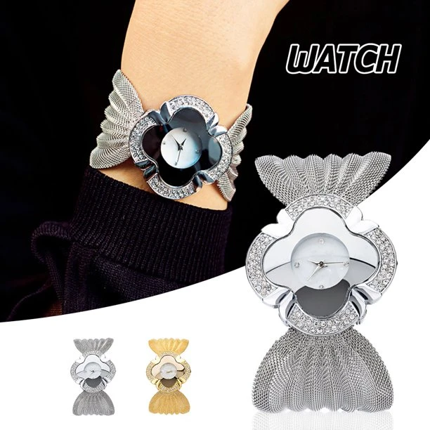 Elegant Butterfly Gold Watch