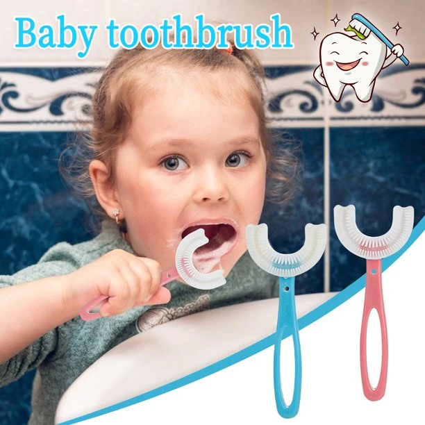 U Shaped Toothbrush For Kids 2-12 Years Old