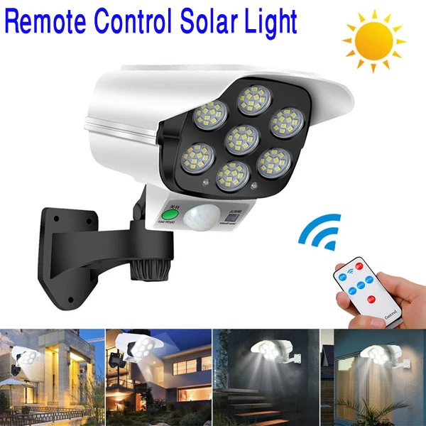 Remote control 77 LED solar