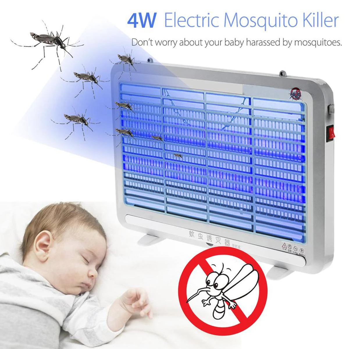 Mosquito and Pest killer 12w - Silver and Black