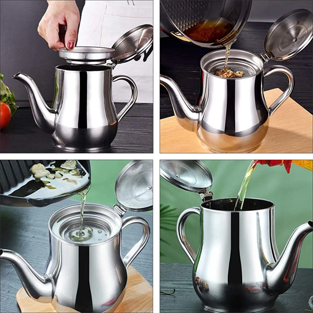 Stainless steel oil strainer pot